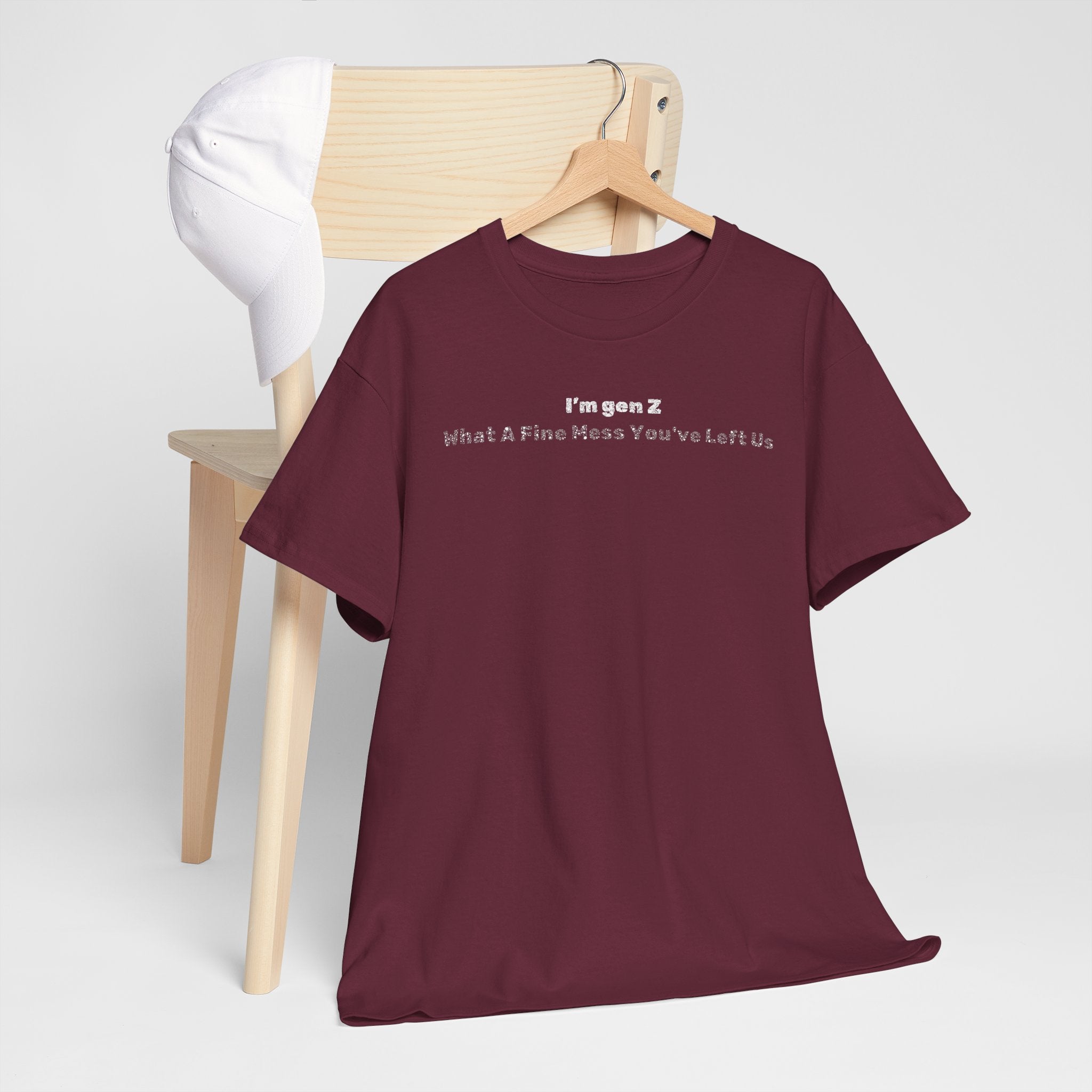 Gen Z Tee — "Thanks for leaving a mess" Minimalist Graphic Shirt
