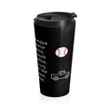 Grandpa Memories Stainless Steel Travel Mug — 'He Smells Like Motor Oil' Funny Grandpa Gift