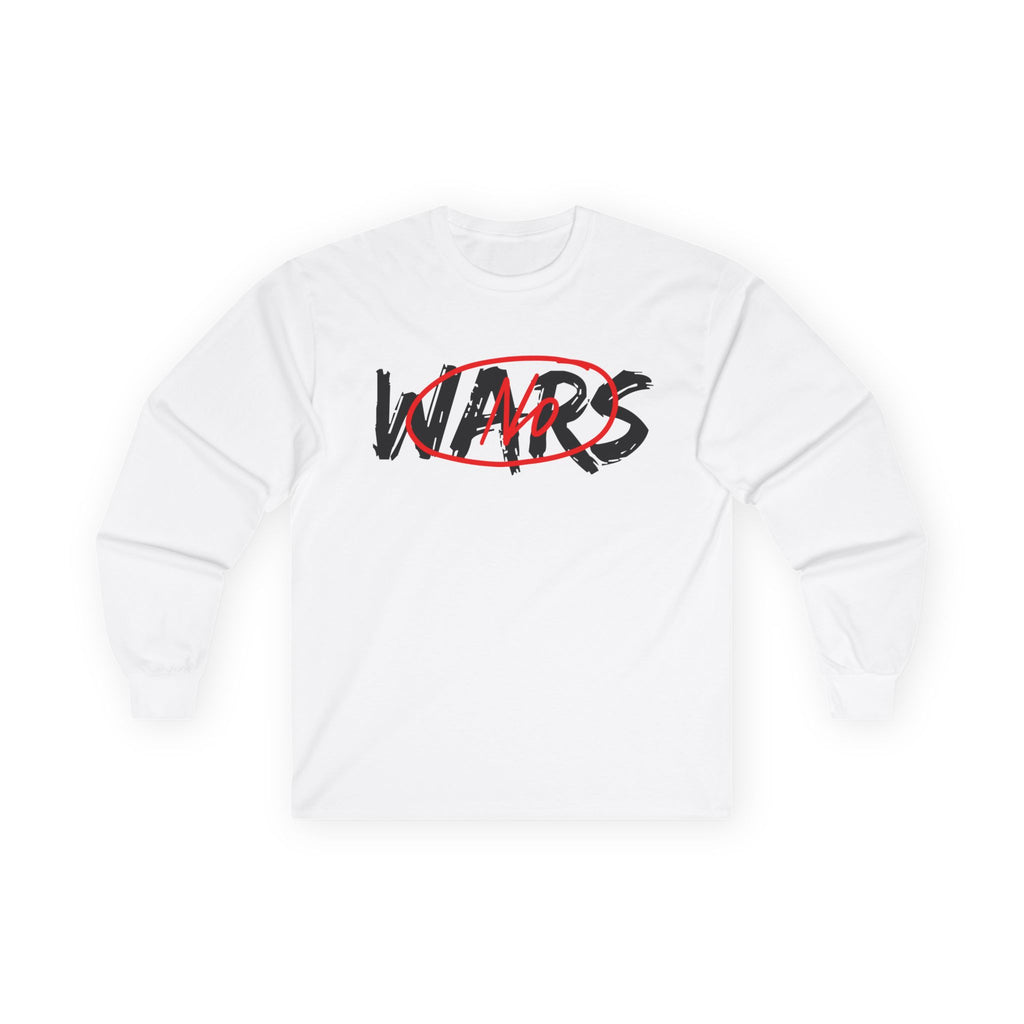 No Wars No Blood Money Long Sleeve Tee | Anti-War Protest Graphic