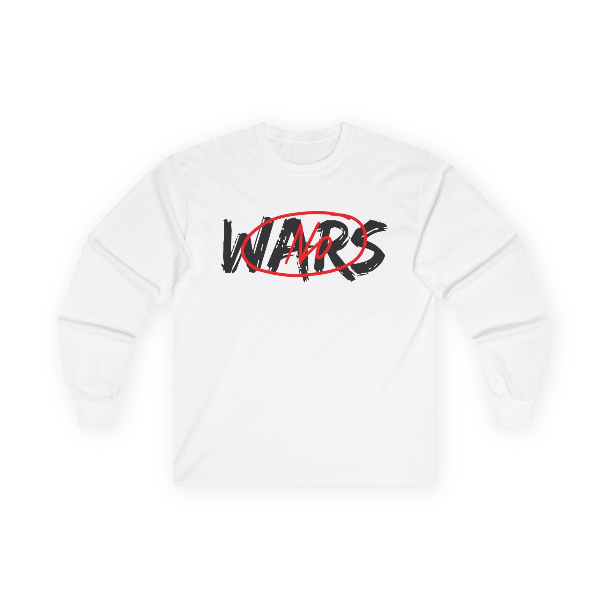 No Wars No Blood Money Long Sleeve Tee | Anti-War Protest Graphic