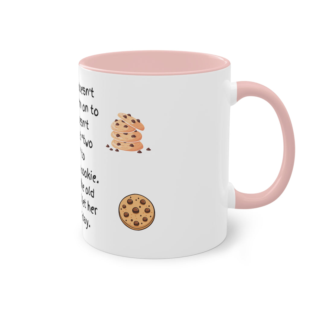 Funny Grandma Cookie Quote Mug – Two-Tone 11oz Coffee Cup