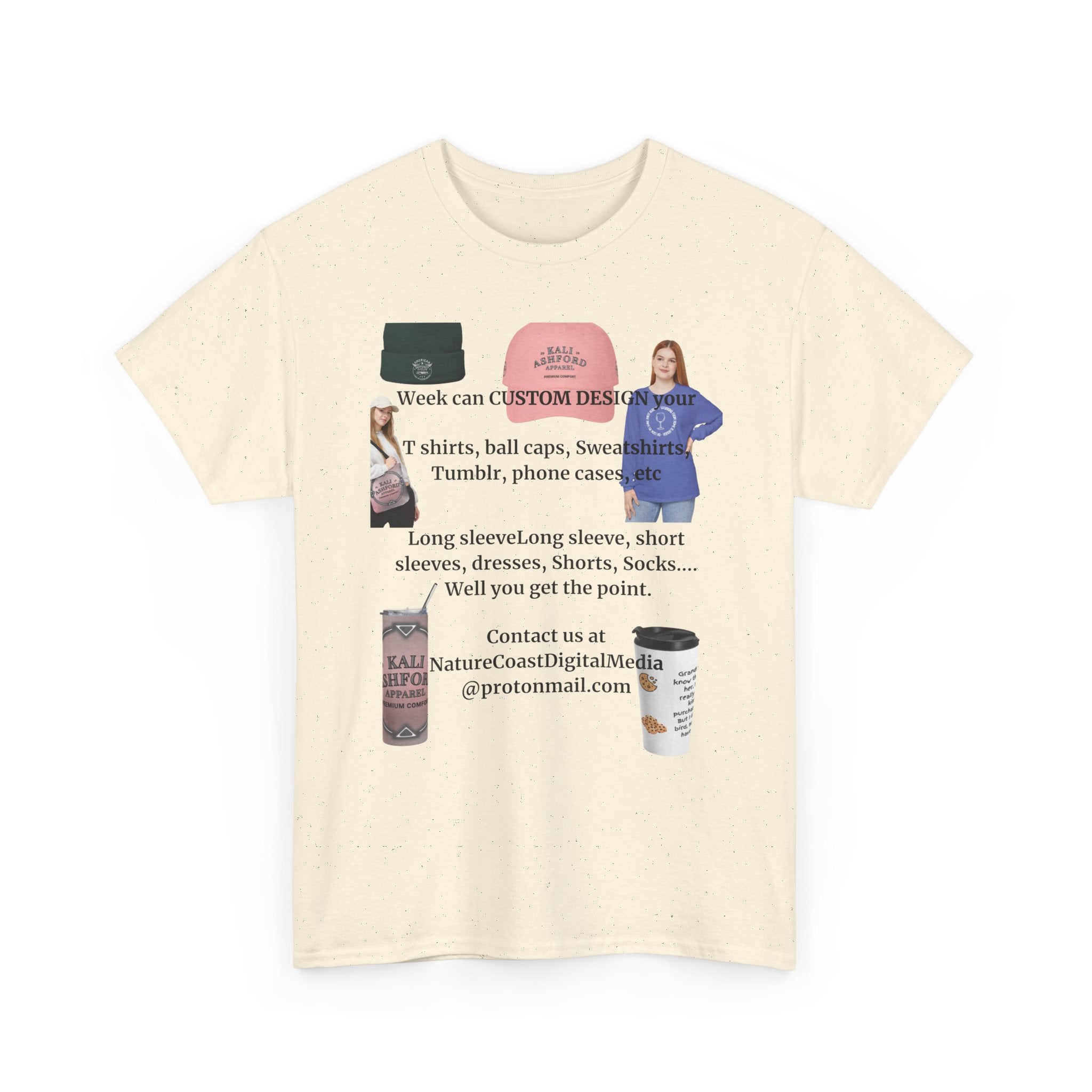 YOUR DESIGN - PRINT ON DEMAND - Unisex Heavy Cotton Tee
