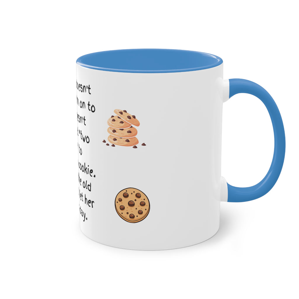 Funny Grandma Cookie Quote Mug – Two-Tone 11oz Coffee Cup