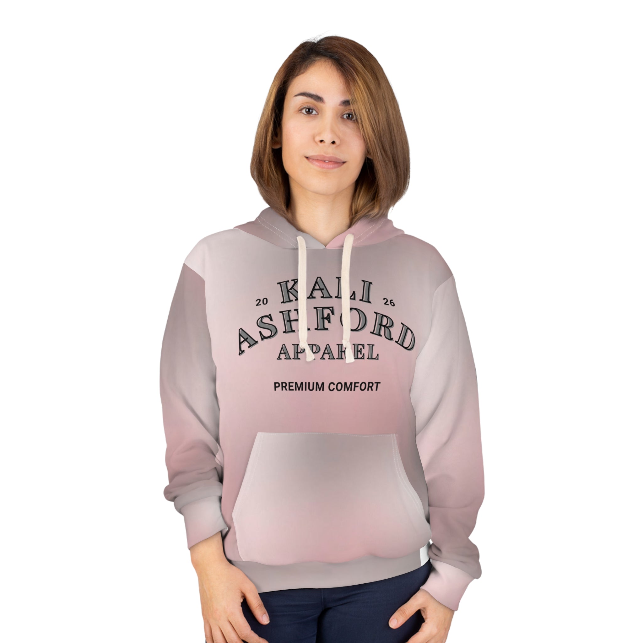 Kali Ashford Apparel Pink Marble Hoodie – Premium Comfort Pullover