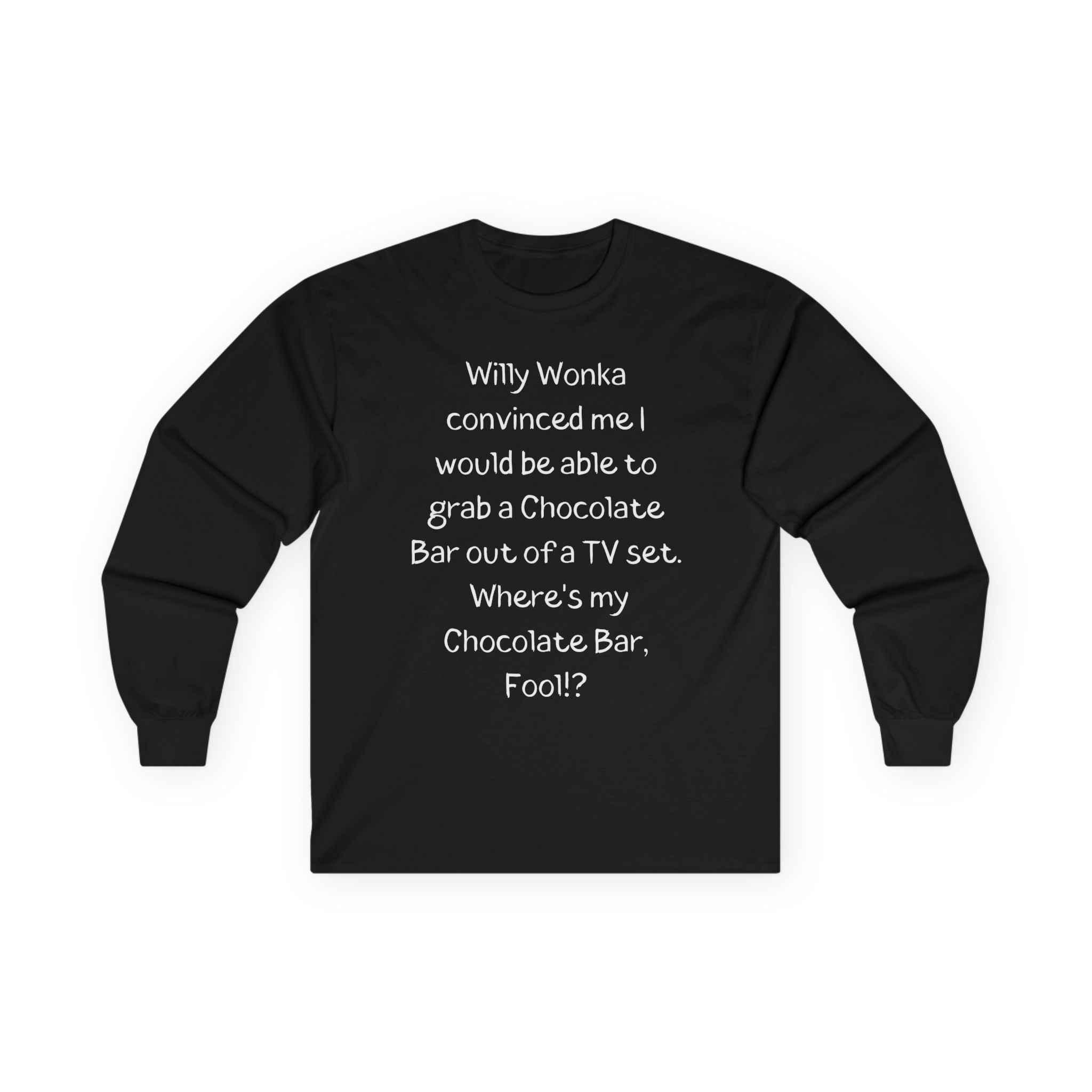 Willy Wonka "Grab a Chocolate Bar" Long Sleeve Tee