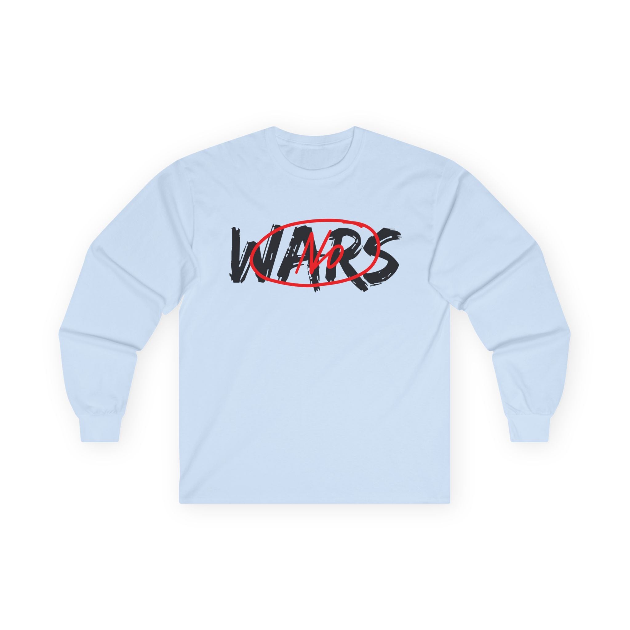 No Wars No Blood Money Long Sleeve Tee | Anti-War Protest Graphic