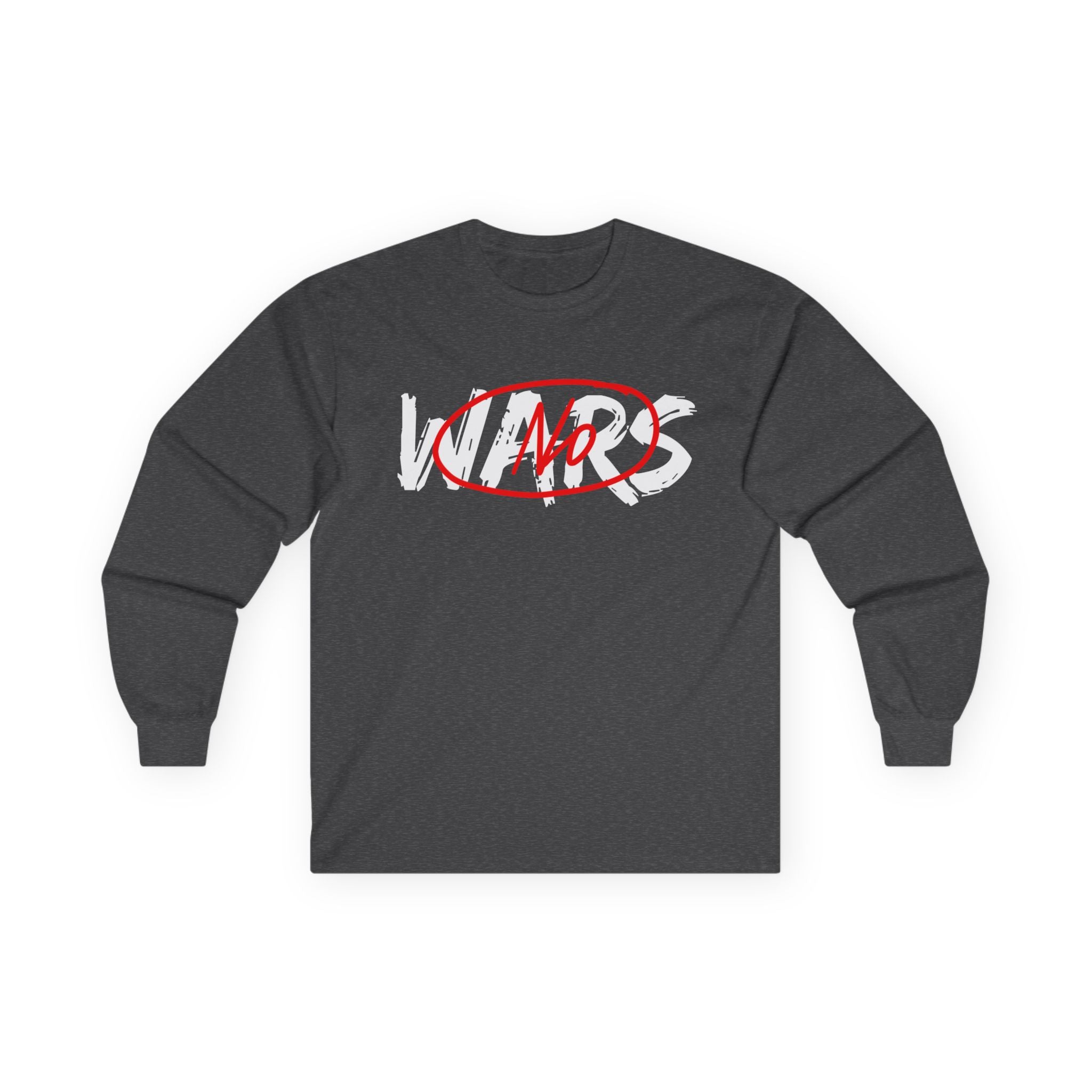 No Wars No Blood Money Long Sleeve Tee | Anti-War Protest Graphic