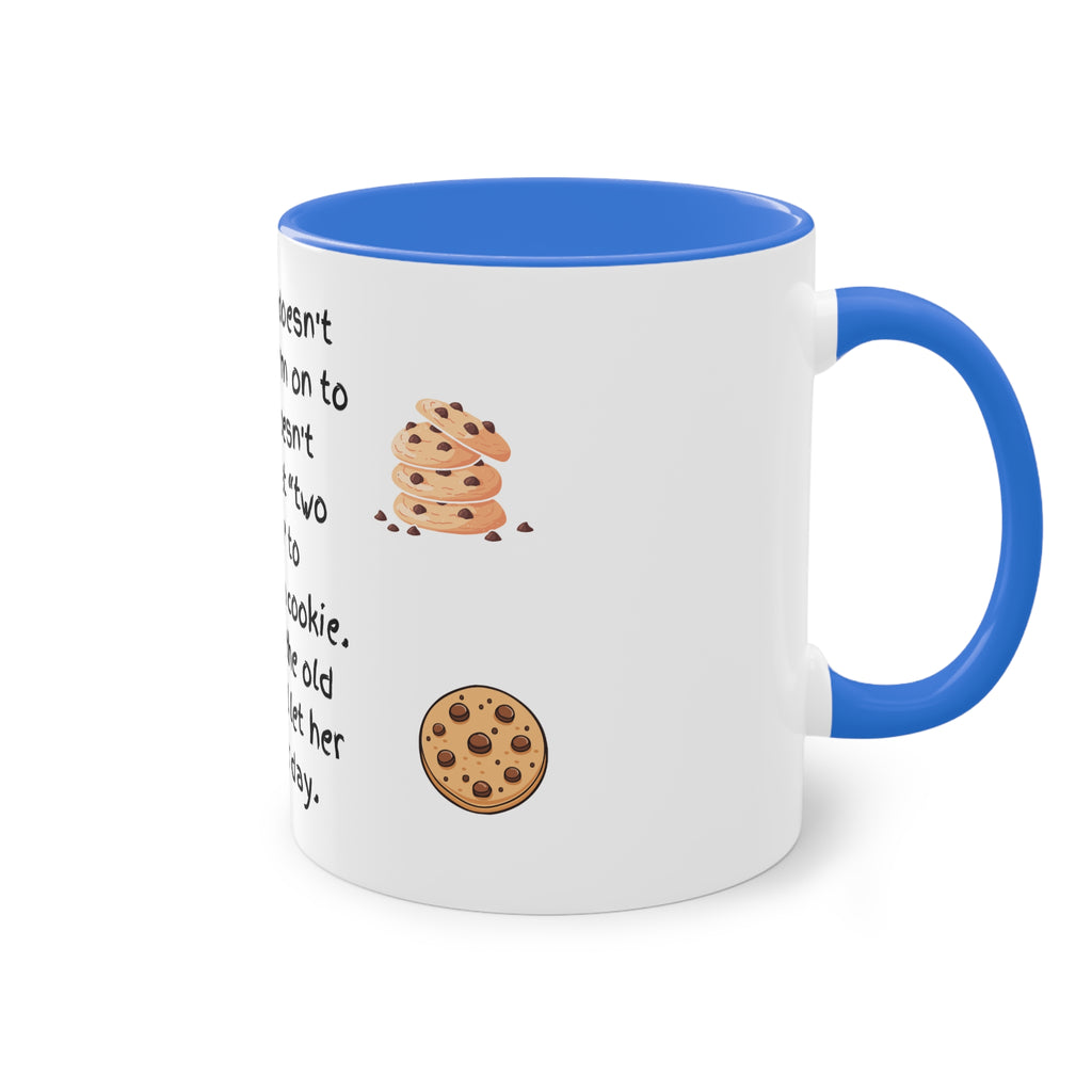 Funny Grandma Cookie Quote Mug – Two-Tone 11oz Coffee Cup