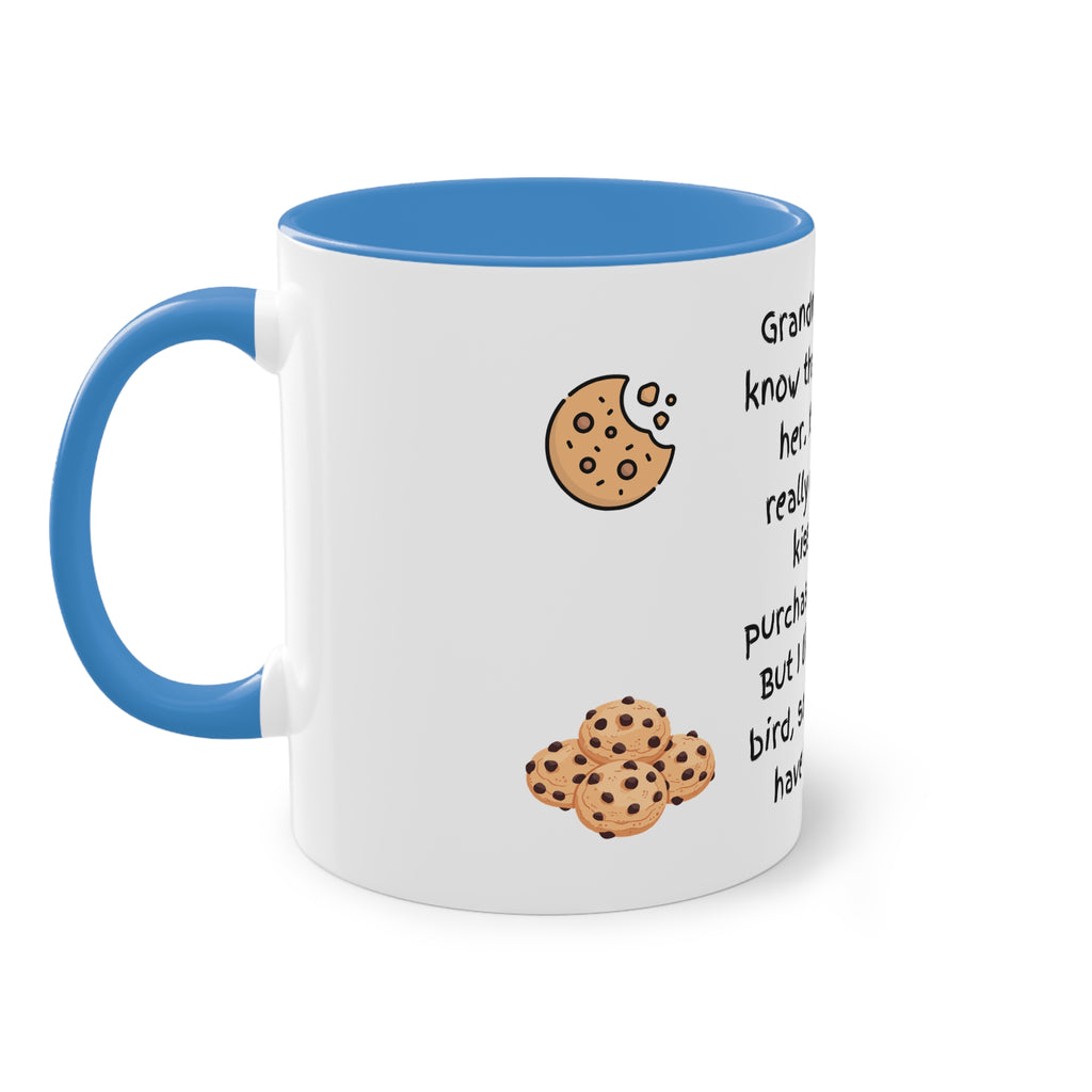 Funny Grandma Cookie Quote Mug – Two-Tone 11oz Coffee Cup