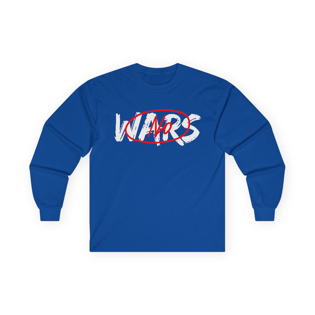 No Wars No Blood Money Long Sleeve Tee | Anti-War Protest Graphic