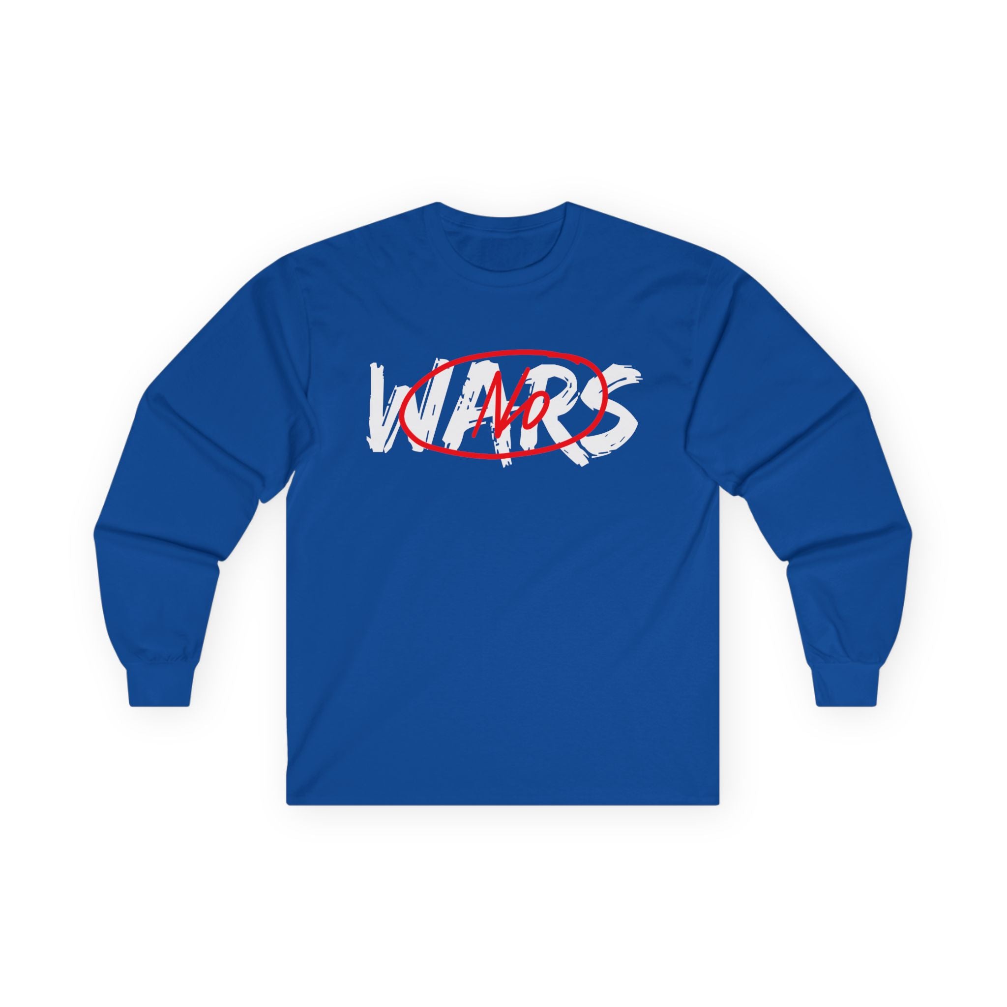 No Wars No Blood Money Long Sleeve Tee | Anti-War Protest Graphic