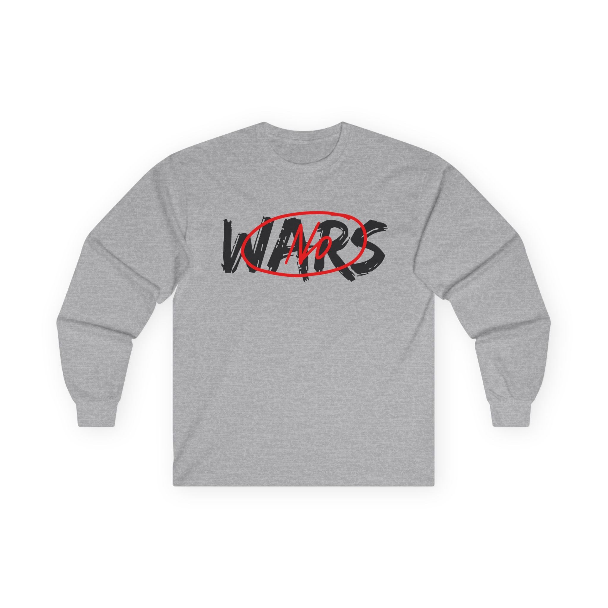 No Wars No Blood Money Long Sleeve Tee | Anti-War Protest Graphic