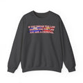 Unisex sweatshirt If You Break The Law