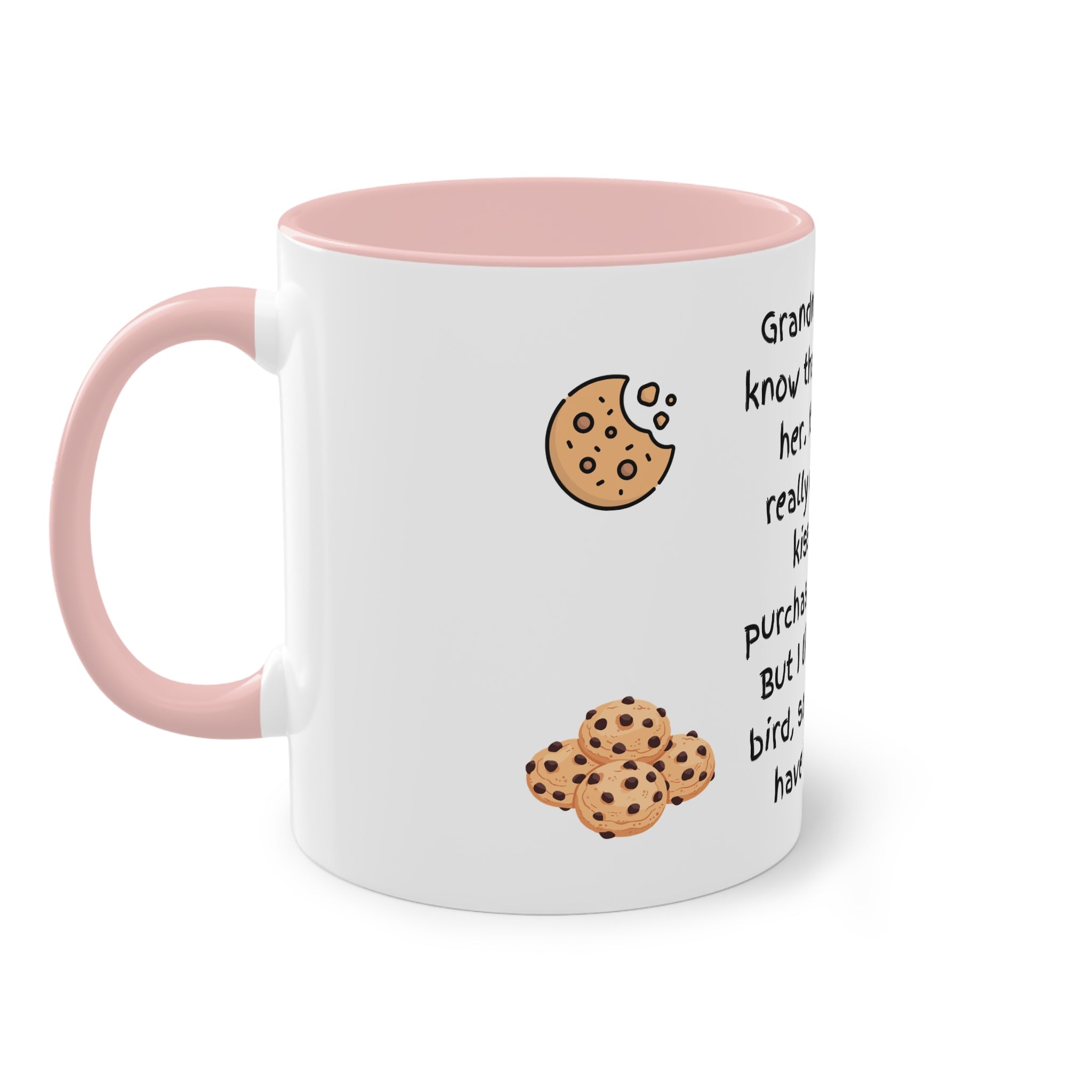 Funny Grandma Cookie Quote Mug – Two-Tone 11oz Coffee Cup