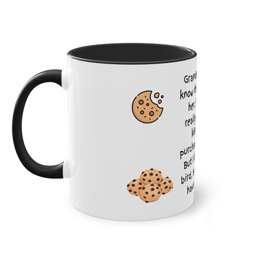Funny Grandma Cookie Quote Mug – Two-Tone 11oz Coffee Cup