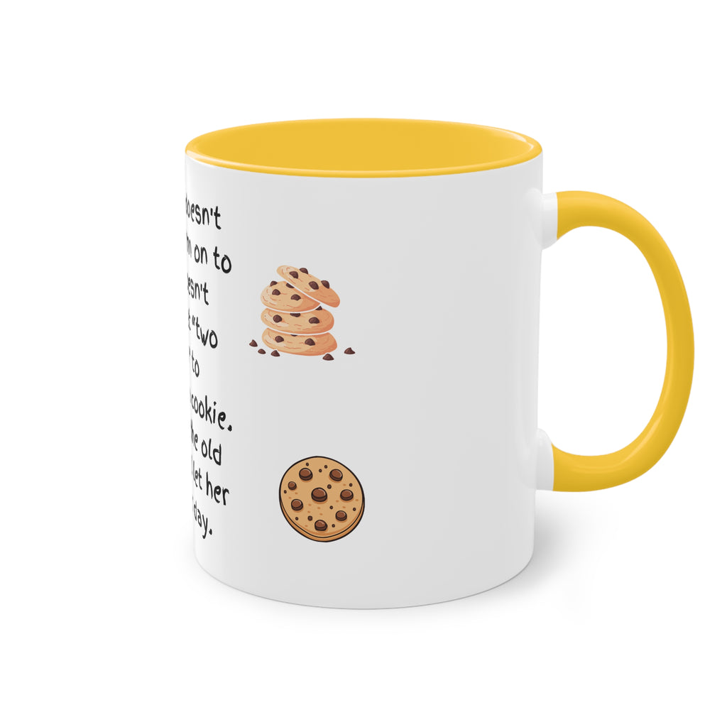 Funny Grandma Cookie Quote Mug – Two-Tone 11oz Coffee Cup